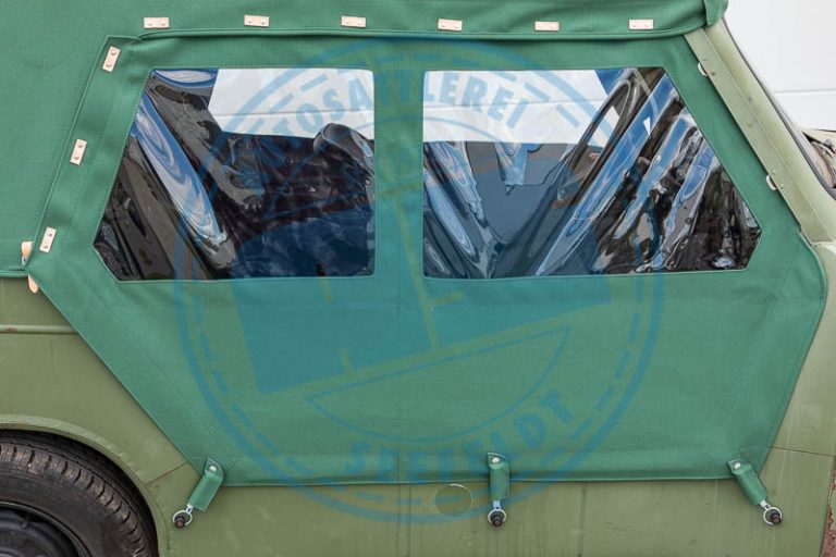 Trabant kübel seitenplane nva grün