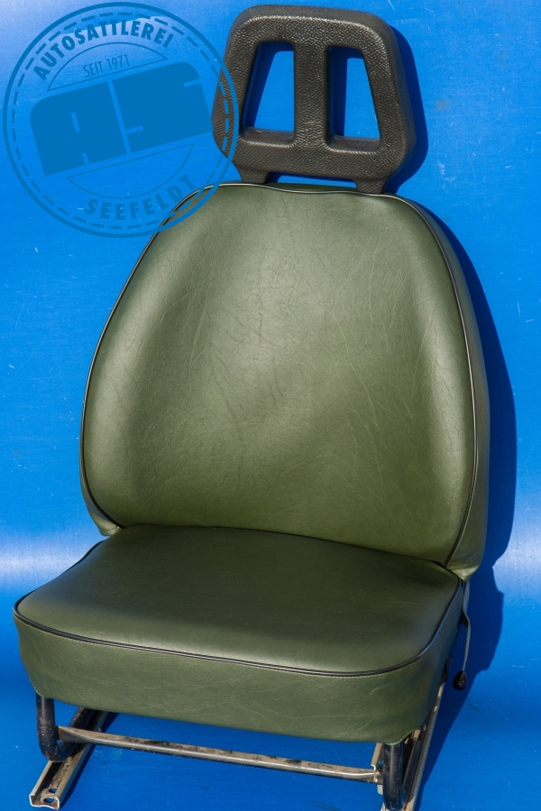 Vordersitzbezug trabant kübel kunstleder grün mit biese schwarz wie original