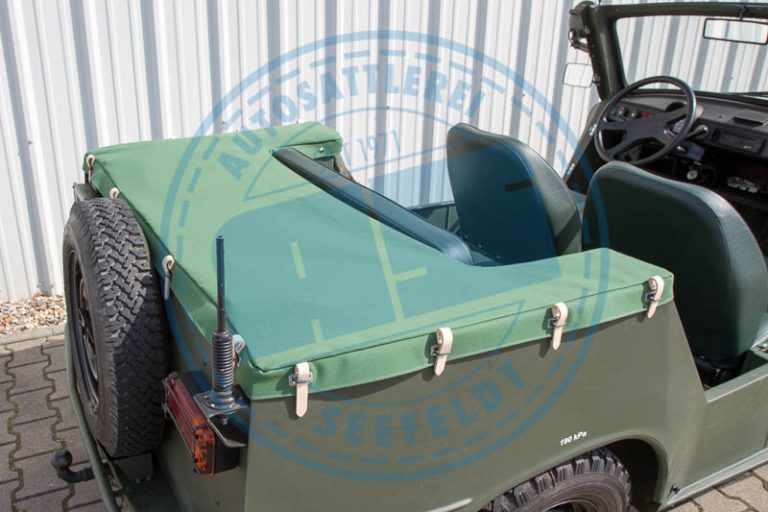 Verdeckhülle trabant kübel verdeckstoff nva grün