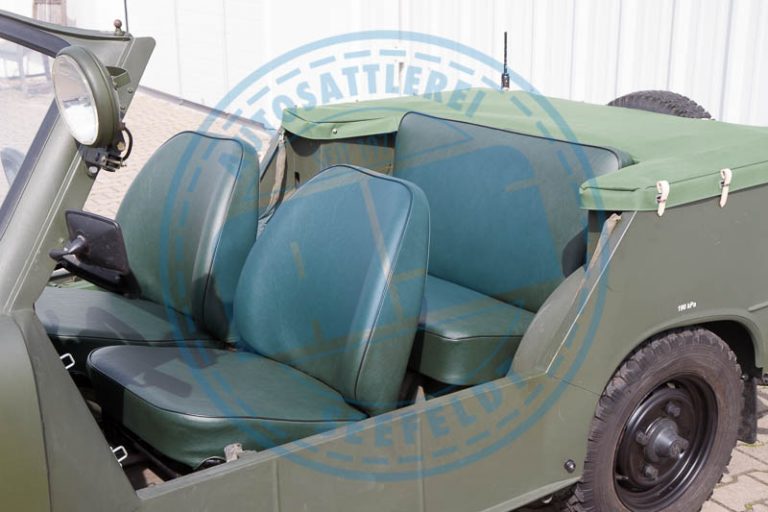 Trabant Kübel Sitze Kunstleder original grün