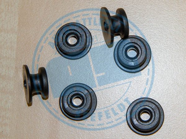 Rundknopf (6 Stück) für Seitenteil Trabant Kübel