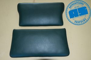 Rücksitzbezug trabant kübel kunstleder grün mit biese schwarz wie original