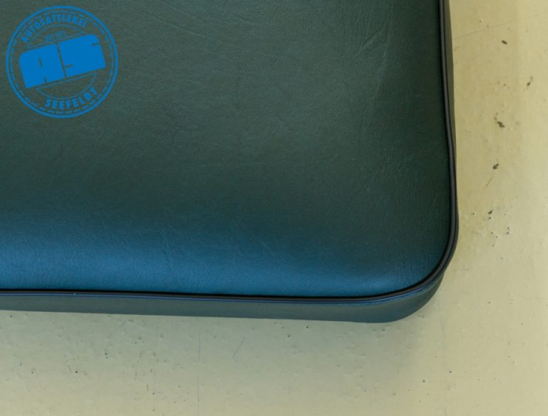 Rücksitzbezug trabant kübel kunstleder grün mit biese schwarz wie original