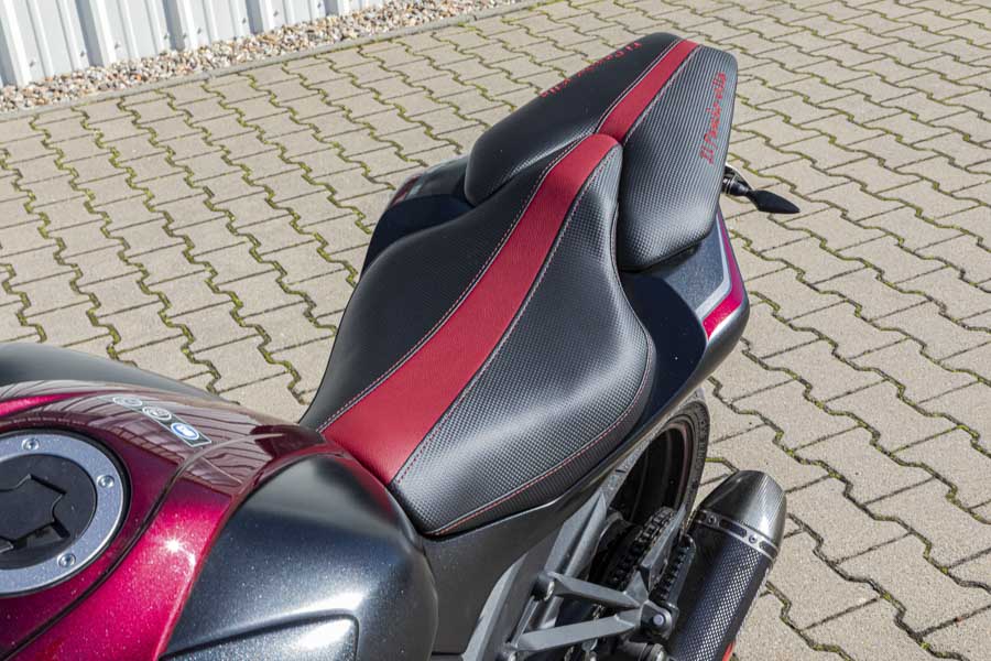 Sitzbank einer Kawasaki
