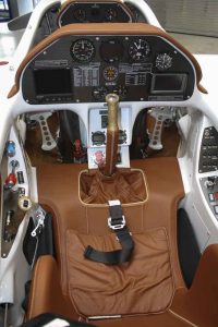 Sportflugzeug Lederausstattung