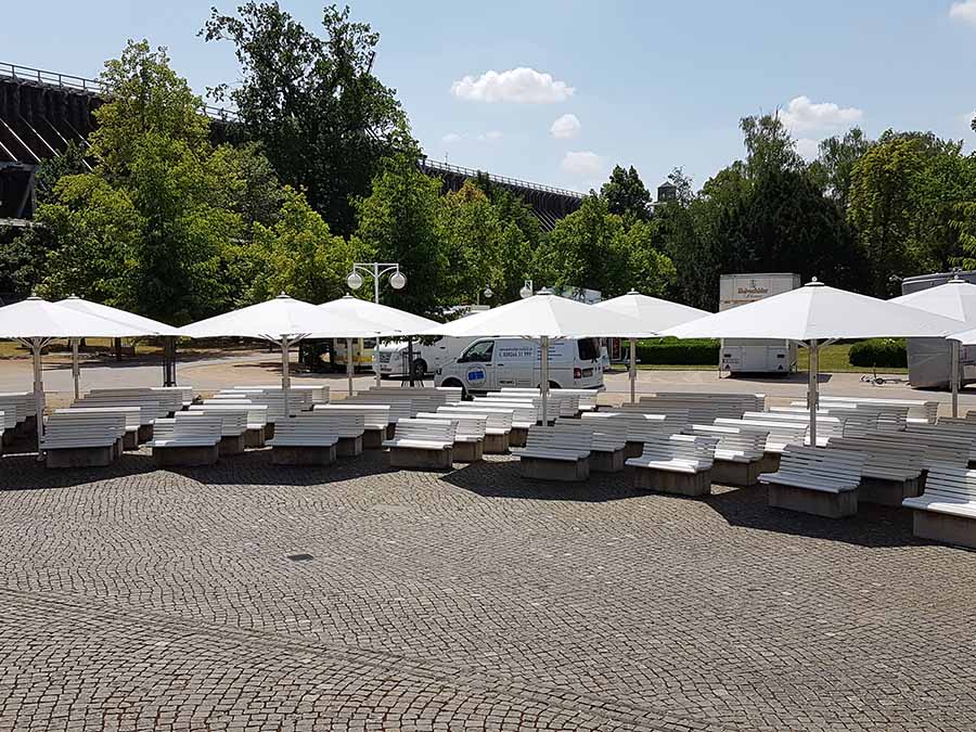 Sonnenschirme Kurpark aus Capemarine