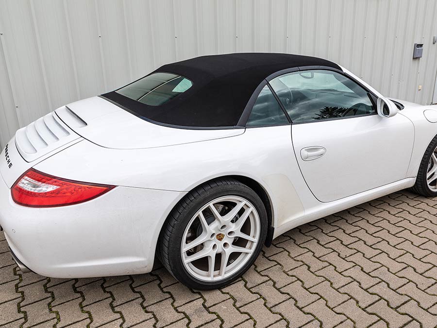 Cabrioverdeck eines Porsche