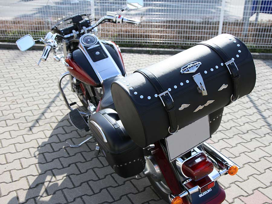 Sonderanfertigung Motorrad Rolle in Leder