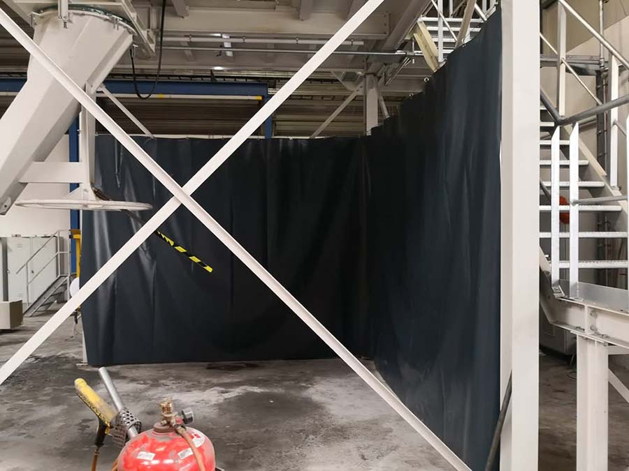 PVC-Schutzplane für Beton / Steinwerk
